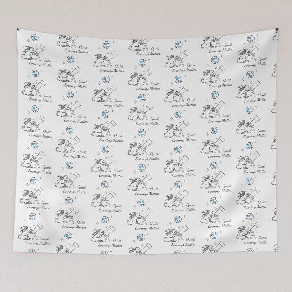 Item preview, Quiet Evenings Matter | Cozy Bunny Stargazing designed and sold by Samaya-.