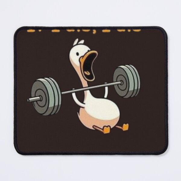 Item preview, If I Die I Die Funny Gym Duck | Bench Press Workout Meme designed and sold by RajDeals.
