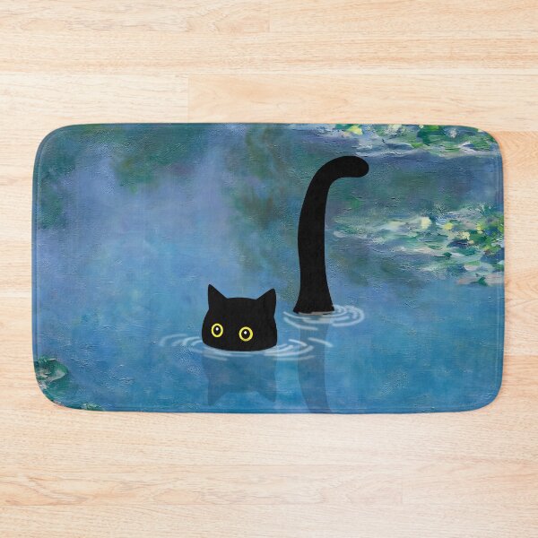 Item preview,  Cat Print Monet Waterlily designed and sold by PurrfectHome.