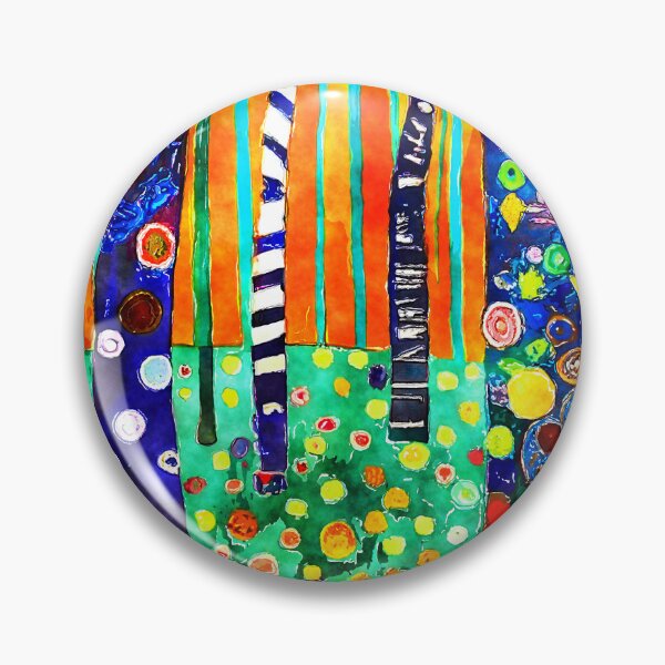 Item preview, Funky Fantasy Forest Boldly Colorful Abstract Digital Art designed and sold by DEC02.