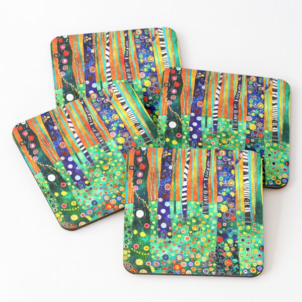 Item preview, Funky Fantasy Forest Boldly Colorful Abstract Digital Art designed and sold by DEC02.