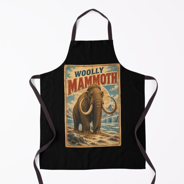 Item preview, Woolly Mammoth Retro Postcard Vintage Ice Age Animal Art designed and sold by EuropeanPrints.