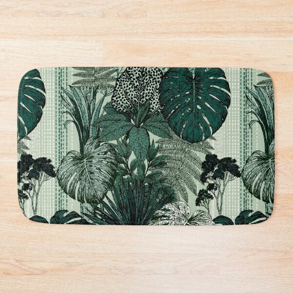 Item preview, Large Monstera and Tropical Jungle Leaves Botanical Pattern designed and sold by VectorForge.