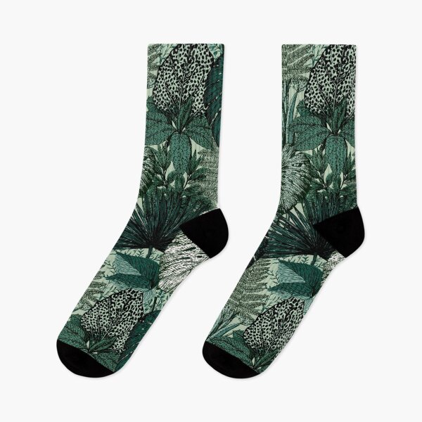 Item preview, Large Monstera and Tropical Jungle Leaves Botanical Pattern designed and sold by VectorForge.