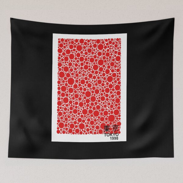 Item preview, Yayoi Kusama Red Dots Poster 1998 - Iconic Infinity Nets Wall Art Print, Tokyo Minimalist Decor designed and sold by MorningJoco.
