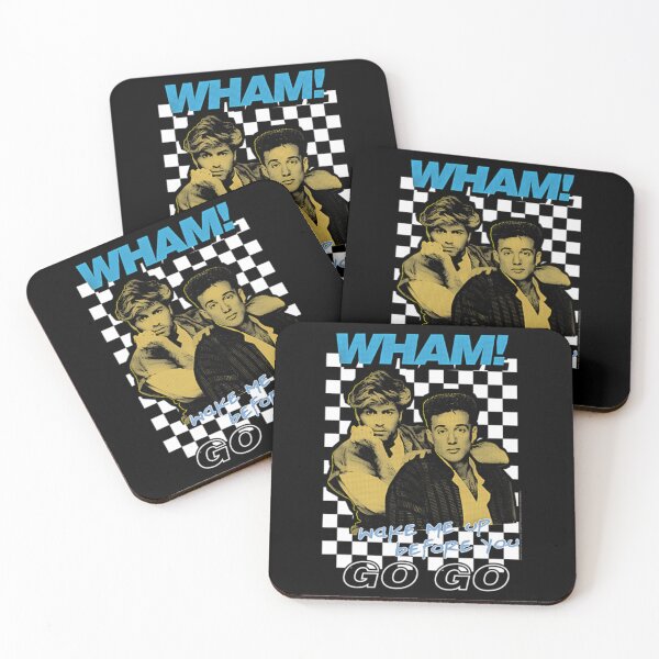 Item preview, 80s Pop Duo Portrait with Checkered Background and Track Title designed and sold by Giftee01.