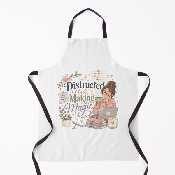Item preview, Distracted But Making Magic Sticker | ADHD Motivation | Neurodivergent Productivity & Cozy Planner Aesthetic designed and sold by Pixanova.