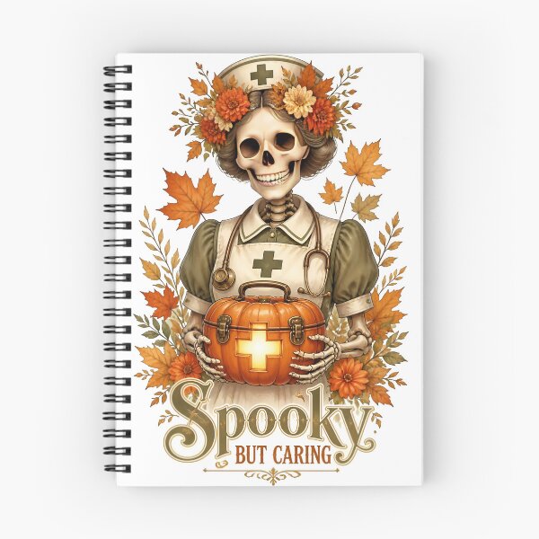 Item preview, Spooky But Caring Skeleton Nurse Halloween designed and sold by Sovereign Supply Co..