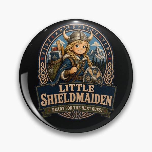 Item preview, Little Shieldmaiden – Ready for the Next Quest designed and sold by R3X .