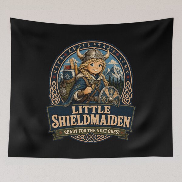 Item preview, Little Shieldmaiden – Ready for the Next Quest designed and sold by R3X .