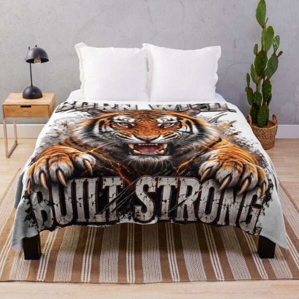 Item preview, Born Wild Built Strong Fierce Tiger designed and sold by TheAngadStore.