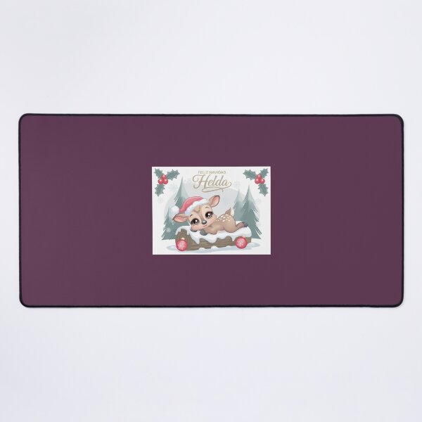Item preview, Cute Fawn Feliz Navidad Helda Christmas Design designed and sold by SimonettakleArt.