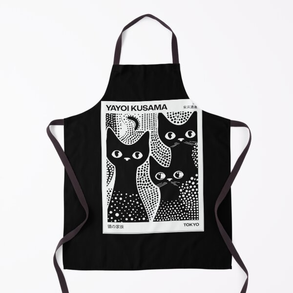 Item preview, Yayoi Kusama Black Cats Poster 1996 - Iconic Polka Dot Cat Wall Art Print, Tokyo Japanese Art designed and sold by HappyGrandmaUB.