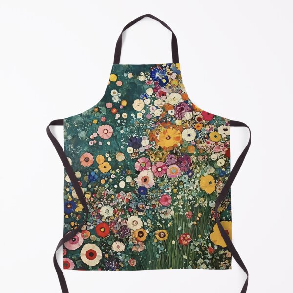 Item preview, Gustav Klimt Flower Garden Colourful Abstract Vivid Flowers Seamless Floral Pattern Digital Art and Illustration designed and sold by Matt_Smith.