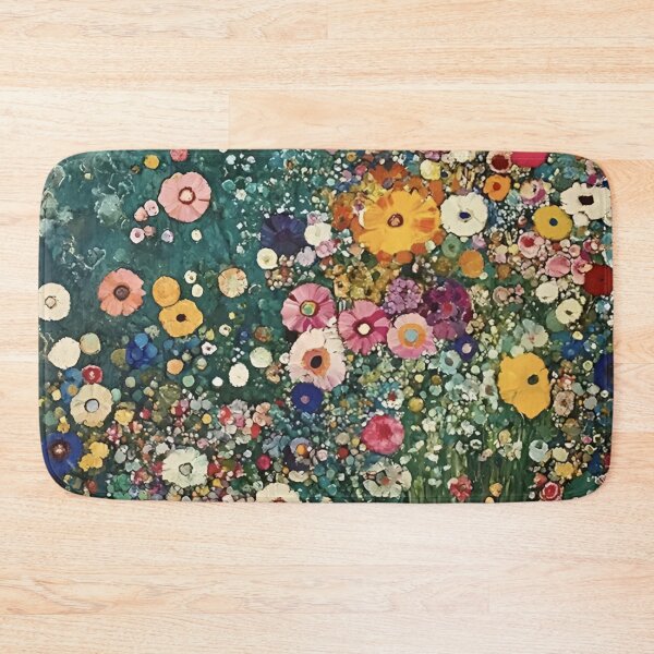Item preview, Gustav Klimt Flower Garden Colourful Abstract Vivid Flowers Seamless Floral Pattern Digital Art and Illustration designed and sold by Matt_Smith.