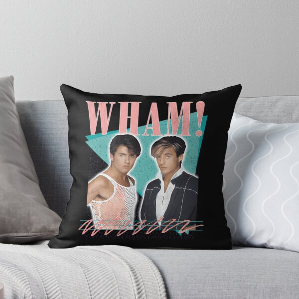 Item preview, 80s Pop Duo Vibrant with Abstract Teal Background designed and sold by Giftee01.