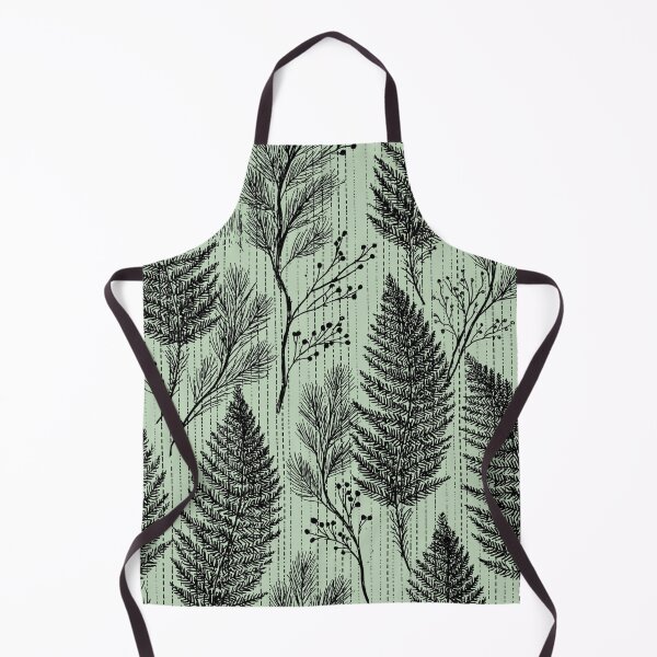 Item preview, Forest Ferns and Pine Branches Woodland Cottagecore Pattern designed and sold by VectorForge.