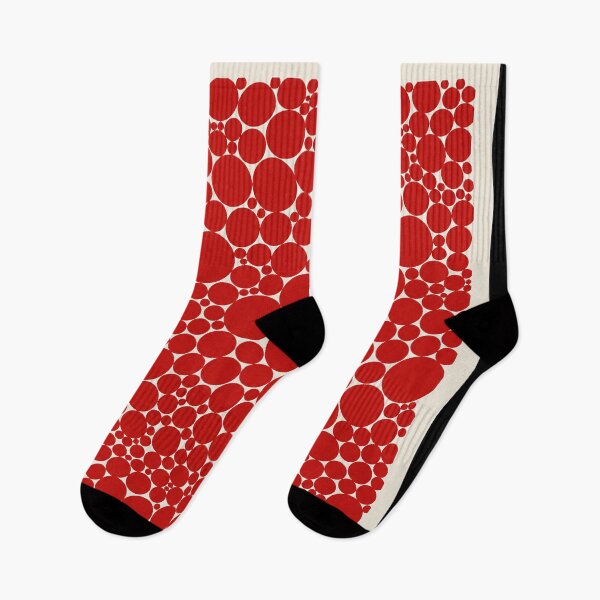 Item preview, Yayoi Kusama Dots Accumulation Poster 1993 - Red Polka Dot Wall Art Print with Famous Quote, Tokyo Art designed and sold by scrambledpeg.