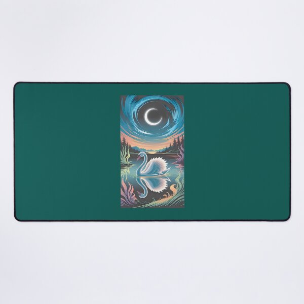 Item preview, Crescent Moon Swan Serenity designed and sold by SimonettakleArt.