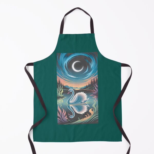 Item preview, Crescent Moon Swan Serenity designed and sold by SimonettakleArt.