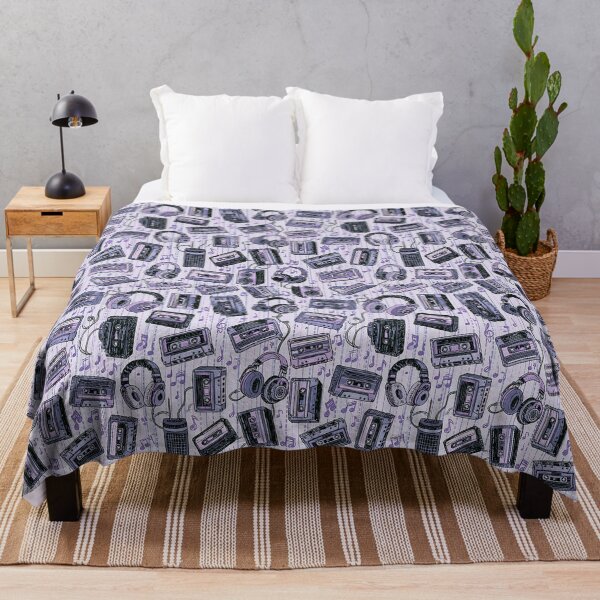 Item preview, Retro Cassette Tapes and Headphones Music Lover Pattern designed and sold by VectorForge.