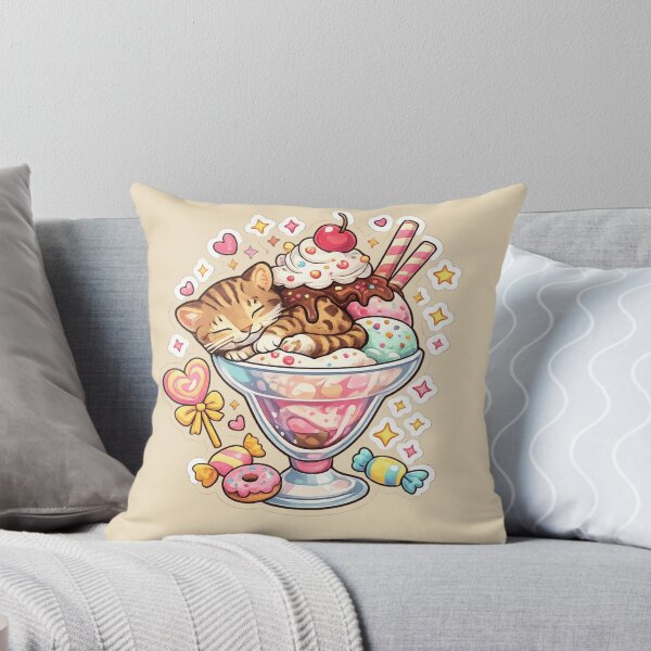 Item preview, Sweet Dreams Sundae Cat designed and sold by Chiknook.