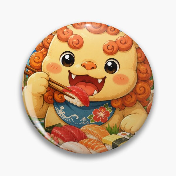 Item preview, Cute Shisa Sushi Japan Character designed and sold by オルフェドリーム.