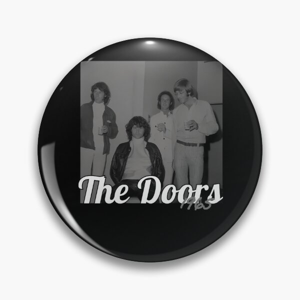 Item preview, Doors 1965 Early Band Photo Cursive Typography designed and sold by andreishawty.
