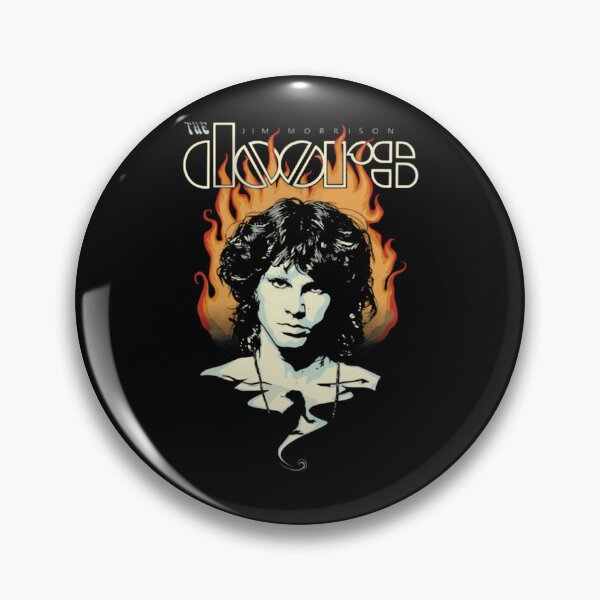 Item preview, Jim Morrison Burning Flames Portrait Lizard King designed and sold by andreishawty.