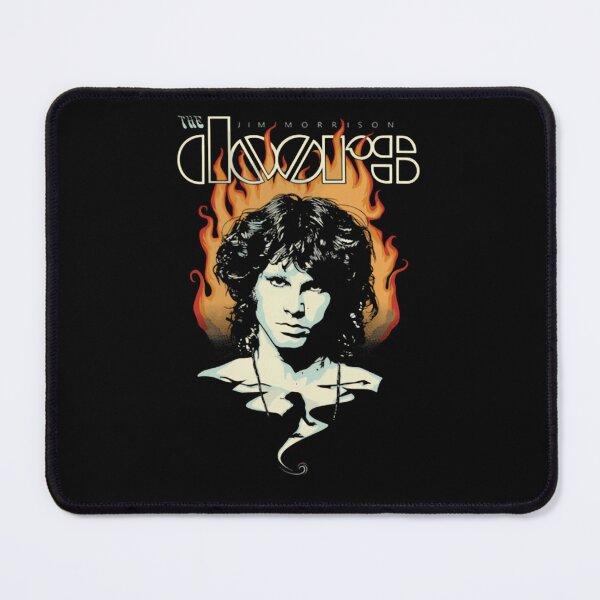 Item preview, Jim Morrison Burning Flames Portrait Lizard King designed and sold by andreishawty.