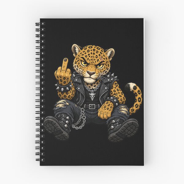 Item preview, Middle Finger Rebellious Cheetah Leopard designed and sold by pUNKnown.