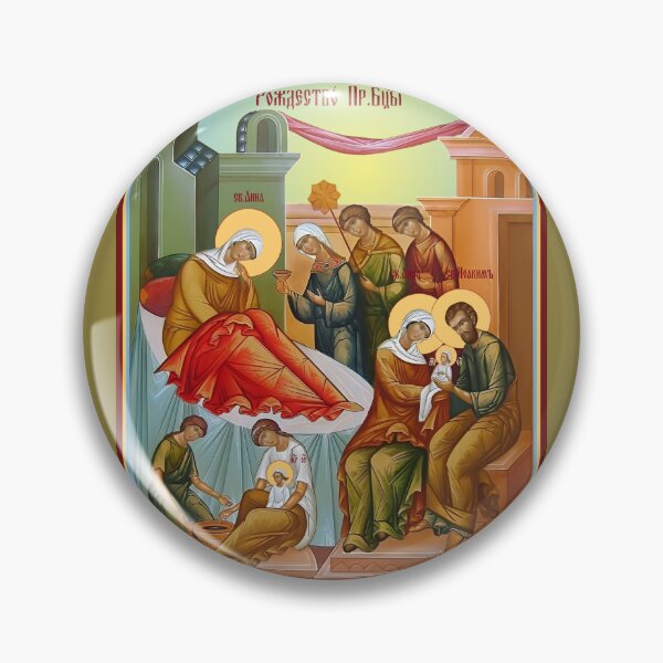 Item preview, Icon of the Nativity of the Blessed Virgin Mary, Nativity of the Theotokos designed and sold by orthodox-icon.