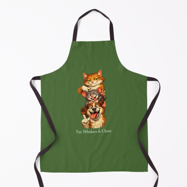 Item preview, Fur, Whiskers & Chaos – Funny Cat Rat Dog Cartoon | Smug Cat, Cheeky Rat, Goofy Dog Vertical Long Design designed and sold by EdgeSphere.