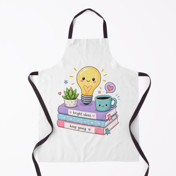 Item preview, Cute Bright Ideas | Kawaii Study Sticker | Book Lover Decal | Coffee & Light Bulb | ADHD Planner | Productivity Gift designed and sold by Pixanova.