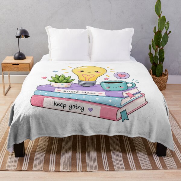 Item preview, Cute Bright Ideas | Kawaii Study Sticker | Book Lover Decal | Coffee & Light Bulb | ADHD Planner | Productivity Gift designed and sold by Pixanova.