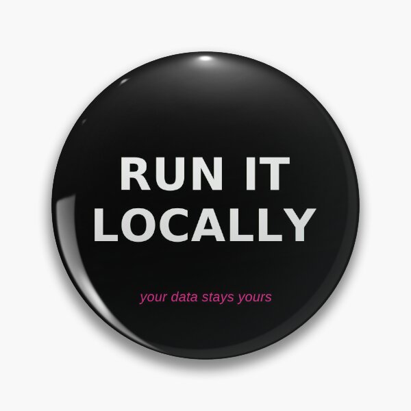 Item preview, Run It Locally designed and sold by HermesDidIt.