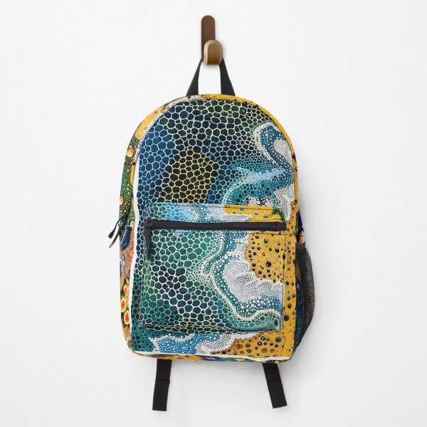 Item preview, Yayoi Kusama Ocean Shore Poster 1995 - Vibrant Blue Yellow Beach Wall Art Print, Tokyo Art Decor designed and sold by MorningJoco.
