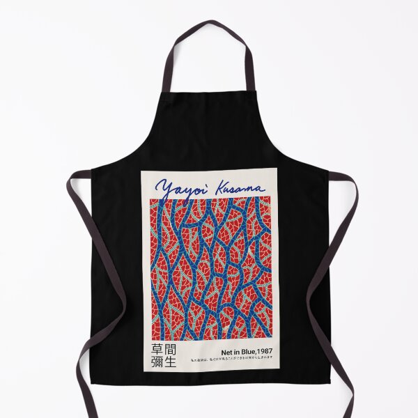Item preview, Yayoi Kusama Net in Blue Poster 1987 - Red Blue Infinity Net Wall Art Print, Tokyo Japanese Art designed and sold by scrambledpeg.