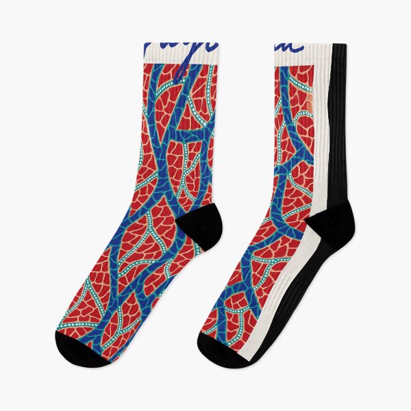 Item preview, Yayoi Kusama Net in Blue Poster 1987 - Red Blue Infinity Net Wall Art Print, Tokyo Japanese Art designed and sold by scrambledpeg.