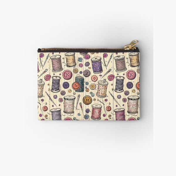 Item preview, Vintage Sewing Spools, Buttons and Needles Craft Pattern designed and sold by VectorForge.