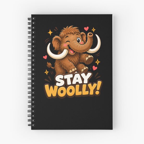 Item preview, Stay Woolly – Cute Funny Woolly Mammoth Cartoon designed and sold by EuropeanPrints.
