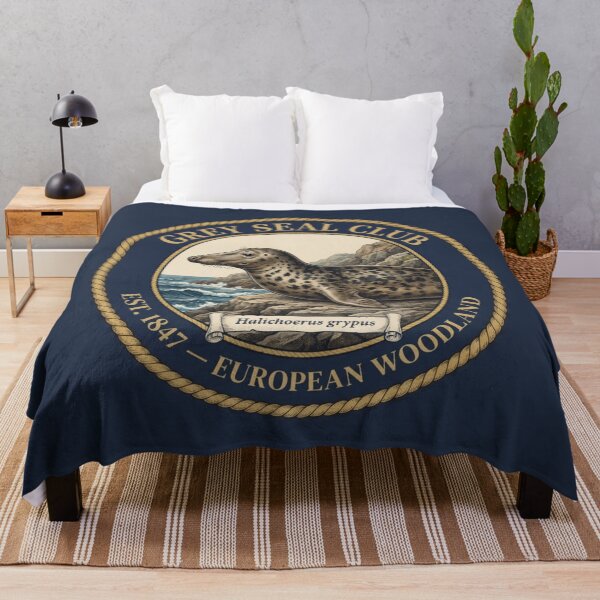Item preview, Grey Seal Club Vintage Badge European Wildlife designed and sold by CalmCapy Co.