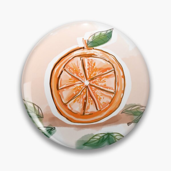 Item preview, A fresh watercolor orange slice designed and sold by Cloud-Siren.
