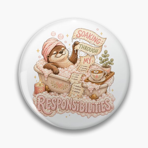 Item preview, Funny Otter Bubble Bath Self Care Spa Day designed and sold by Gentlestate.