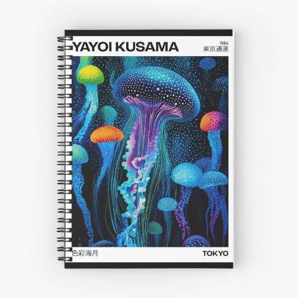 Item preview, Yayoi Kusama Jellyfish Poster 1984 - Vibrant Colorful Jellyfish Wall Art Print, Tokyo Ocean Decor designed and sold by MorningJoco.
