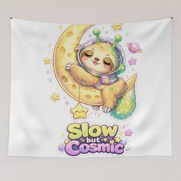 Item preview, Alien Sloth Slow but Cosmic designed and sold by Ruamid.