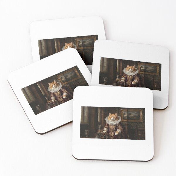 Item preview, Renaissance Cat Portrait designed and sold by NimbusStudiosZ.