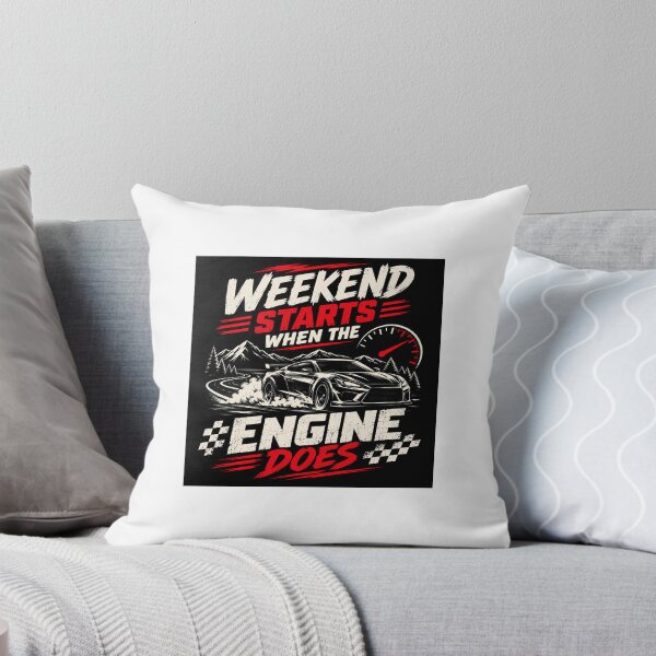 Item preview, Weekend Starts When the Engine Does  | Funny Car Enthusiast Racing Graphic | car | car lovers designed and sold by heroes-one.