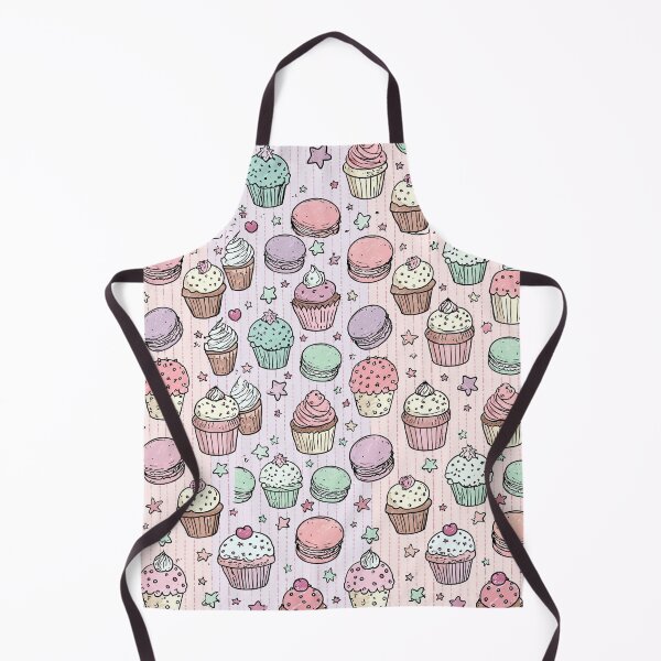 Item preview, Sweet Cupcakes and Macarons Pastry Bakery Pattern designed and sold by VectorForge.