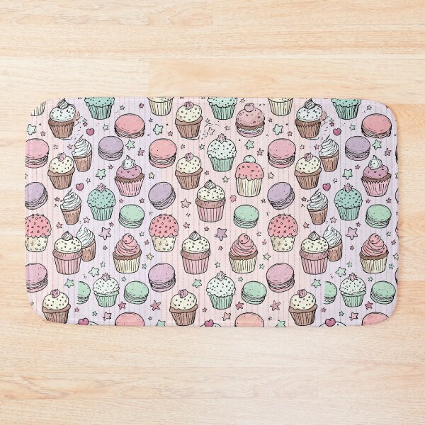 Item preview, Sweet Cupcakes and Macarons Pastry Bakery Pattern designed and sold by VectorForge.